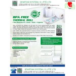 BPA (NON-Bishenol A) FREE THERMAL PAPER ROLL